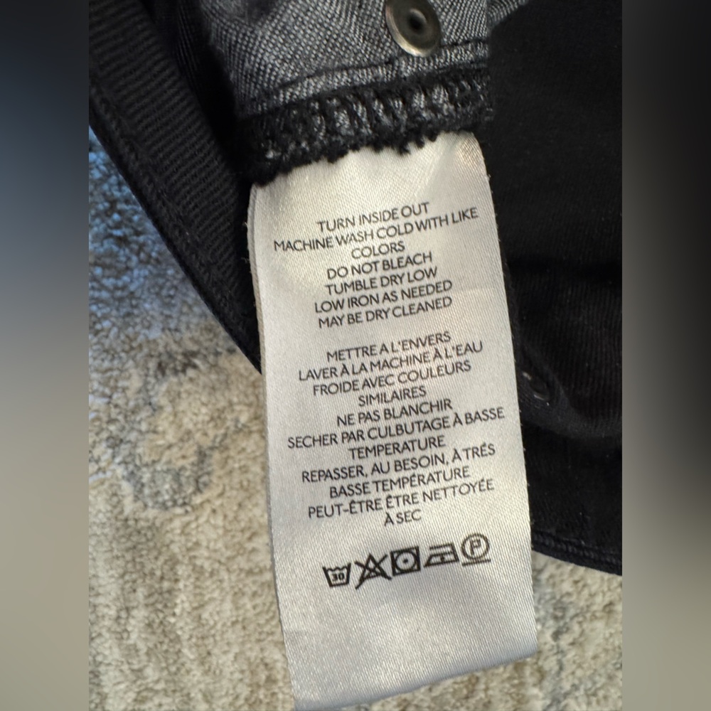 Meave by Anthropologie- The Jada High Rise Wide Leg Black Jeans size 28 - Picture 8 of 9